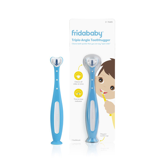 Frida Baby - SmileFrida ToothHugger Kids Toothbrush - Blue image number 1